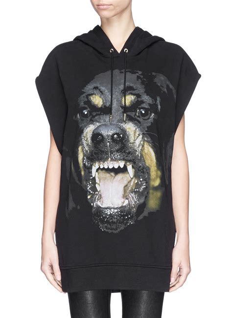 givenchy mens sleeveless hoodie rottwailer|Givenchy Hoodies for Men .